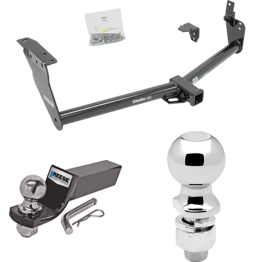 Fits 2009-2013 Infiniti FX50 Trailer Hitch Tow PKG w/ Starter Kit Ball Mount w/ 2" Drop & 2" Ball + 2-5/16" Ball By Draw-Tite