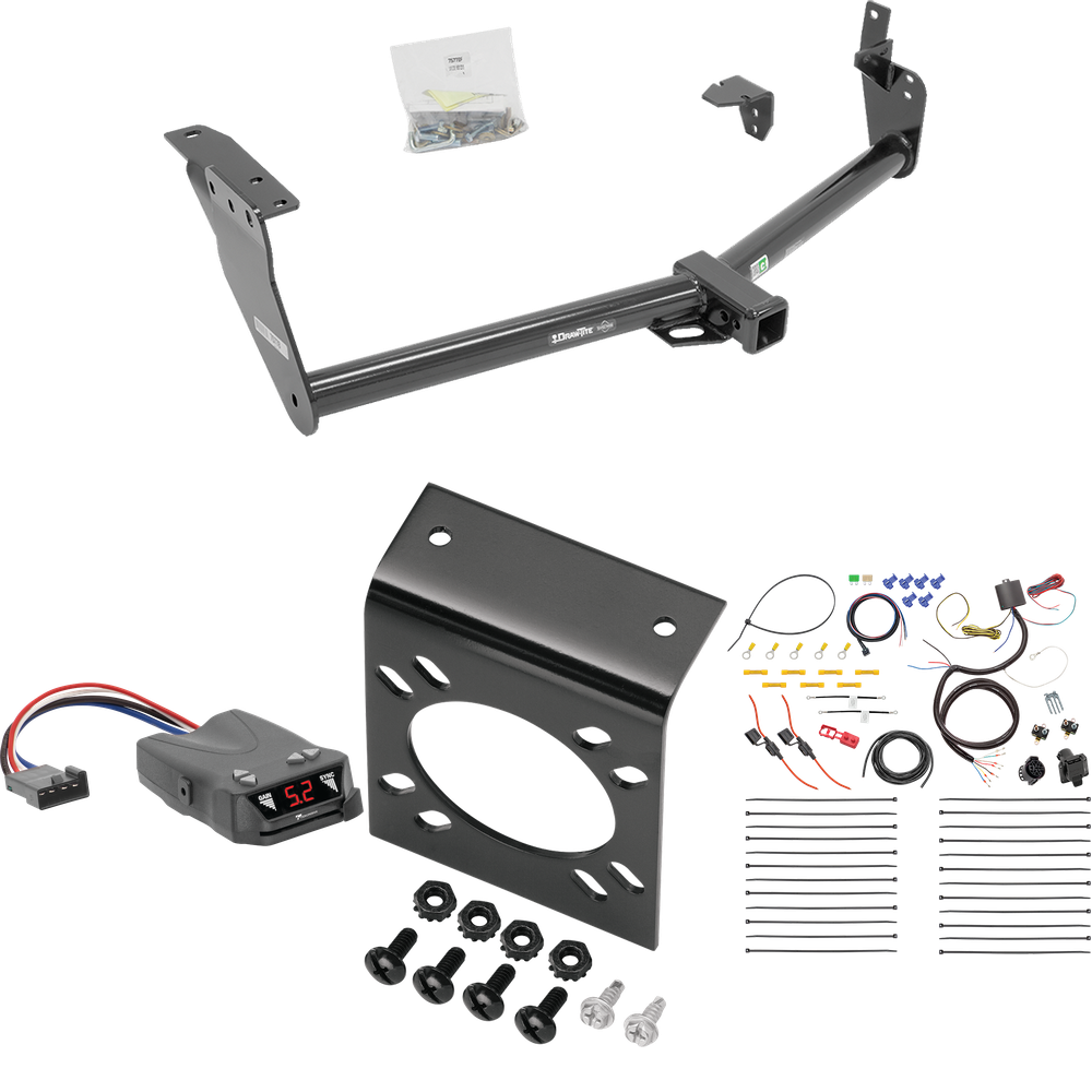 Fits 2009-2012 Infiniti FX35 Trailer Hitch Tow PKG w/ Tekonsha Brakeman IV Brake Control + 7-Way RV Wiring By Draw-Tite