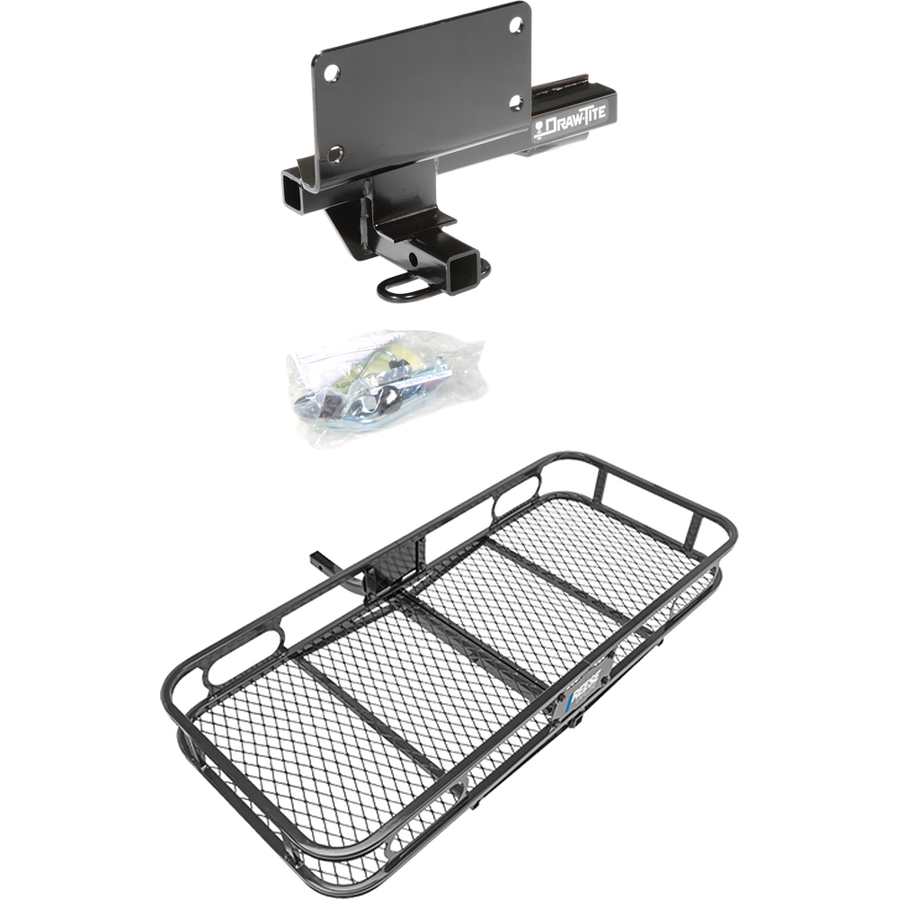 Fits 2009-2013 Infiniti G37 Trailer Hitch Tow PKG w/ 48" x 20" Cargo Carrier Rack (For Sedan Models) By Draw-Tite