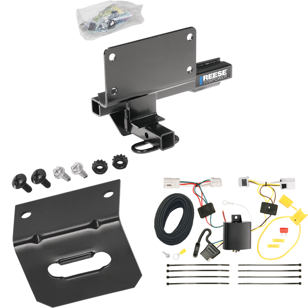 Fits 2007-2008 Infiniti G35 Trailer Hitch Tow PKG w/ 4-Flat Wiring Harness + Bracket (For Sedan Models) By Reese Towpower