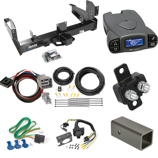 Fits 2013-2014 RAM 3500 Trailer Hitch Tow PKG w/ Tekonsha Prodigy P3 Brake Control + Plug & Play BC Adapter + 7-Way RV Wiring By Reese Towpower