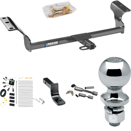 Fits 2014-2014 Toyota Matrix Trailer Hitch Tow PKG w/ 4-Flat Zero Contact "No Splice" Wiring Harness + Draw-Bar + 2" Ball + Dual Hitch & Coupler Locks (For (Canada Only) Models) By Reese Towpower