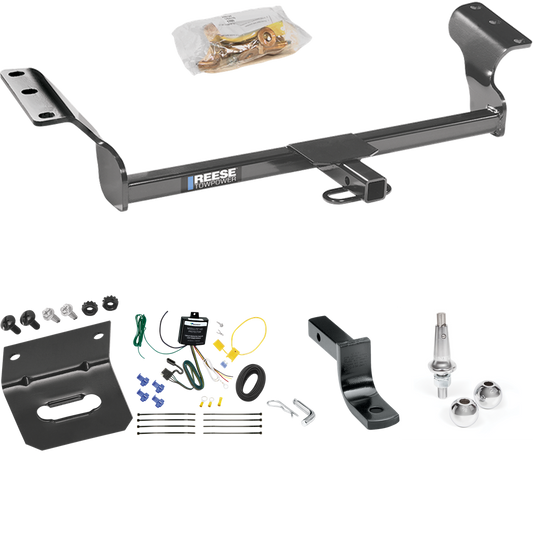 Fits 2014-2014 Toyota Matrix Trailer Hitch Tow PKG w/ 4-Flat Wiring Harness + Draw-Bar + Interchangeable 1-7/8" & 2" Balls + Wiring Bracket (For (Canada Only) Models) By Reese Towpower