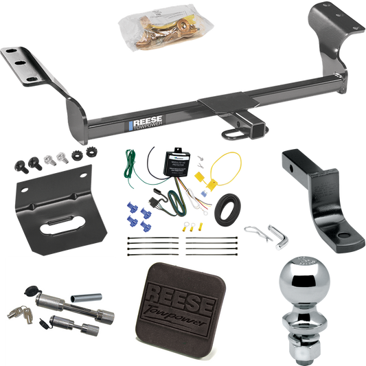 Fits 2014-2014 Toyota Matrix Trailer Hitch Tow PKG w/ 4-Flat Wiring Harness + Draw-Bar + 2" Ball + Wiring Bracket + Hitch Cover + Dual Hitch & Coupler Locks (For (Canada Only) Models) By Reese Towpower