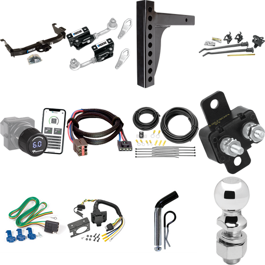 Fits 2003-2007 Ford E-350 Econoline Super Duty Trailer Hitch Tow PKG w/ 12K Trunnion Bar Weight Distribution Hitch + Pin/Clip + Dual Cam Sway Control + 2-5/16" Ball + Tekonsha Prodigy iD Bluetooth Wireless Brake Control + Plug & Play BC Adapter + 7-W