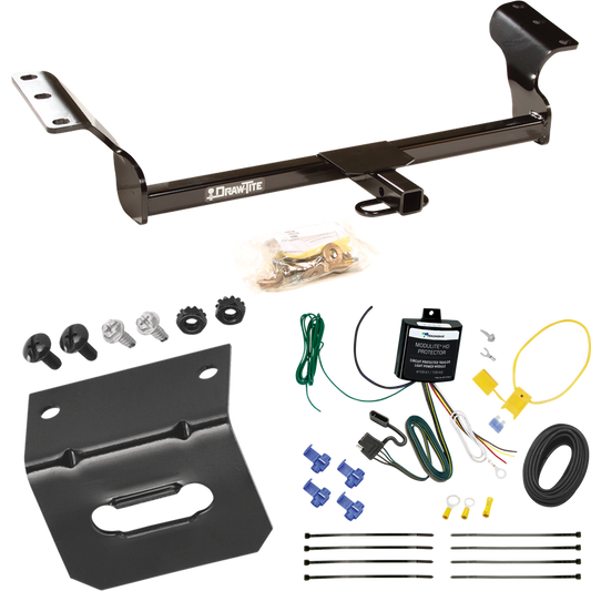 Fits 2014-2014 Toyota Matrix Trailer Hitch Tow PKG w/ 4-Flat Wiring Harness + Bracket (For (Canada Only) Models) By Draw-Tite