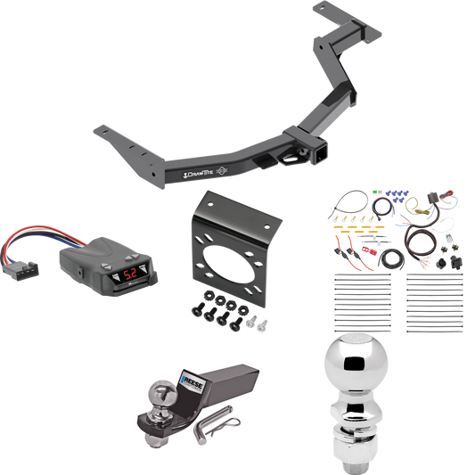 Fits 2014-2014 Toyota Hilux SW4 Trailer Hitch Tow PKG w/ Tekonsha Brakeman IV Brake Control + 7-Way RV Wiring + 2" & 2-5/16" Ball & Drop Mount By Draw-Tite