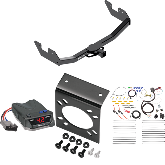 Fits 2016-2023 Toyota Hilux Trailer Hitch Tow PKG w/ Tekonsha BRAKE-EVN Brake Control + 7-Way RV Wiring By Draw-Tite