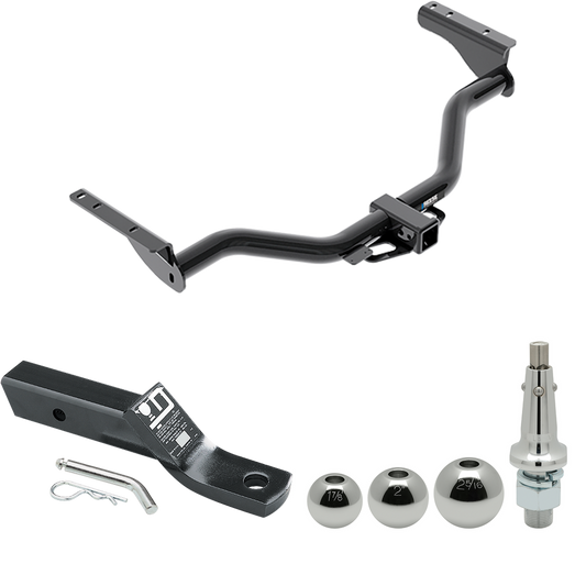 Se adapta al paquete de enganche de remolque Infiniti QX60 2014-2020 con soporte de bola con caída de 2" + bola intercambiable de 1-7/8" y 2" y 2-5/16" de Reese Towpower