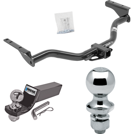 Fits 2013-2020 Nissan Pathfinder Trailer Hitch Tow PKG w/ Starter Kit Ball Mount w/ 2" Drop & 2" Ball + 1-7/8" Ball By Draw-Tite