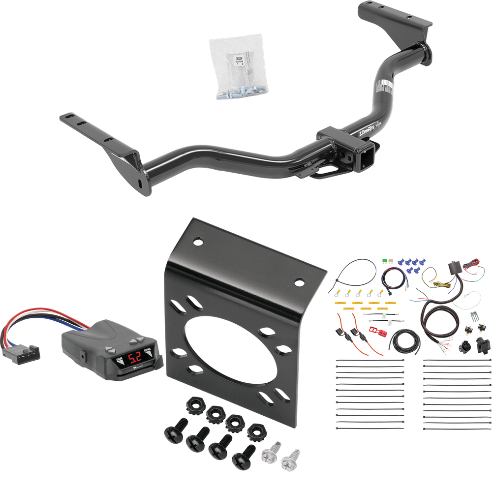 Fits 2013-2013 Infiniti JX35 Trailer Hitch Tow PKG w/ Tekonsha Brakeman IV Brake Control + 7-Way RV Wiring By Draw-Tite