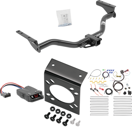 Fits 2013-2013 Infiniti JX35 Trailer Hitch Tow PKG w/ Tekonsha Brakeman IV Brake Control + 7-Way RV Wiring By Draw-Tite