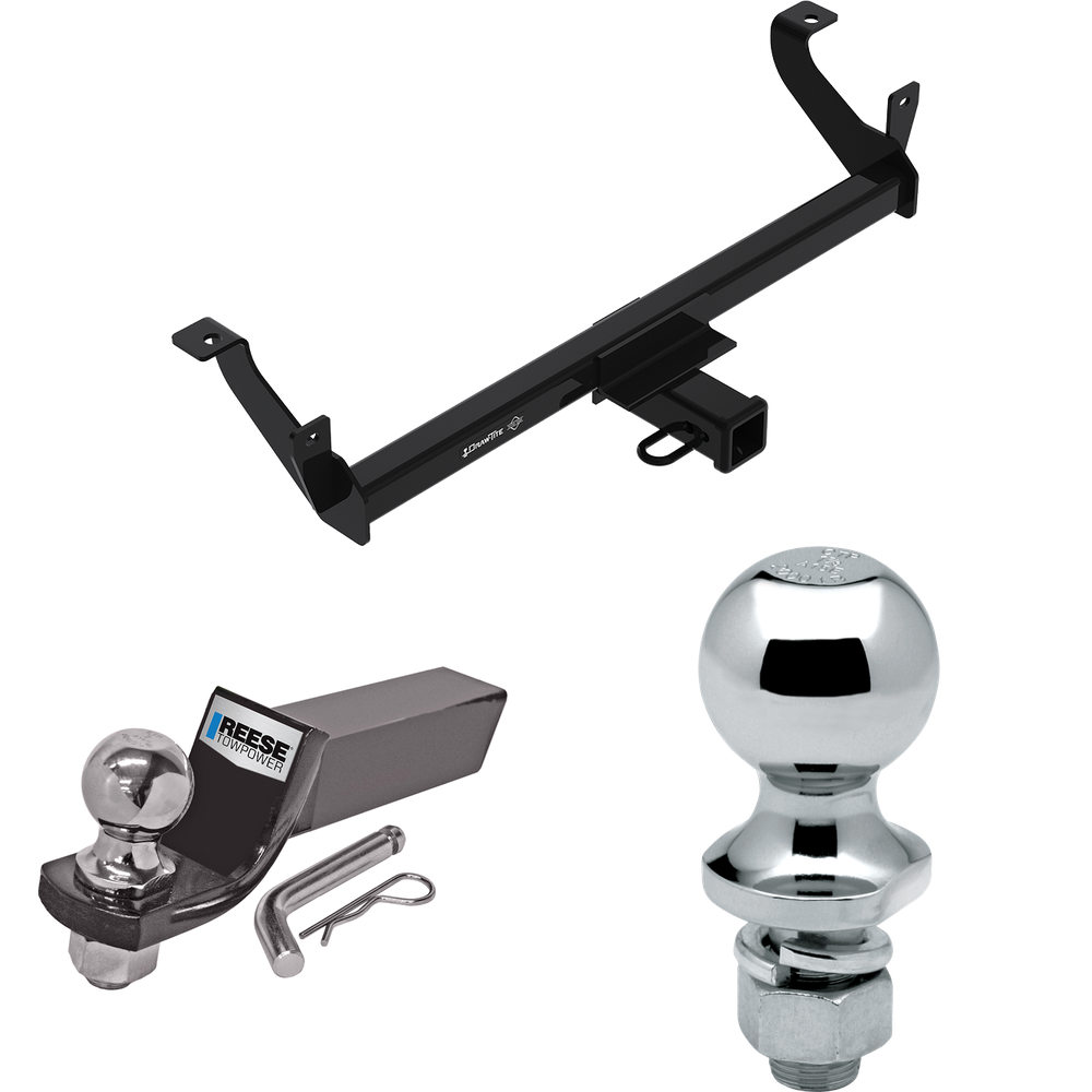 Fits 2019-2020 Buick Envision Trailer Hitch Tow PKG w/ Starter Kit Ball Mount w/ 2" Drop & 2" Ball + 1-7/8" Ball By Draw-Tite