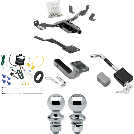 Fits 2016-2016 Chevrolet Malibu Trailer Hitch Tow PKG w/ 4-Flat Wiring Harness + Draw-Bar + 1-7/8" + 2" Ball + Hitch Lock (For Limited LTZ, Except Canada Models (Old Body Style) Models) By Draw-Tite