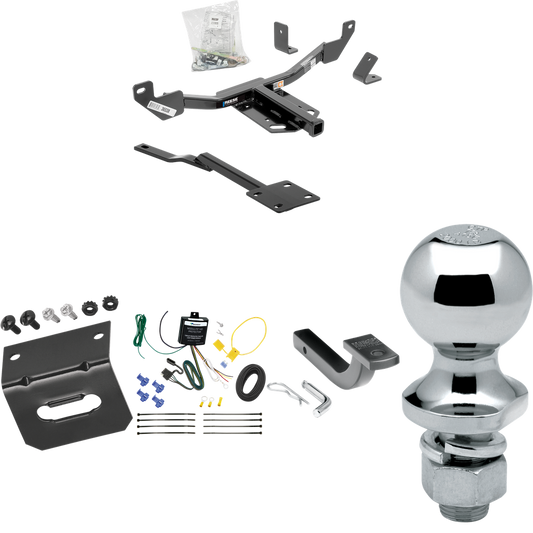 Se adapta al paquete de remolque de enganche de remolque Buick Regal 2011-2017 con arnés de cableado de 4 planos + barra de tracción + bola de 1-7/8" + soporte de cableado de Reese Towpower