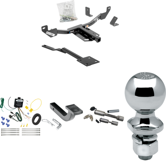 Se adapta al paquete de remolque con enganche de remolque Chevrolet Malibu 2013-2015 con arnés de cableado plano de 4 + barra de tracción + bola de 2" + enganche doble y cerraduras de acoplador (excluye: modelos LTZ y Canadá) de Reese Towpower