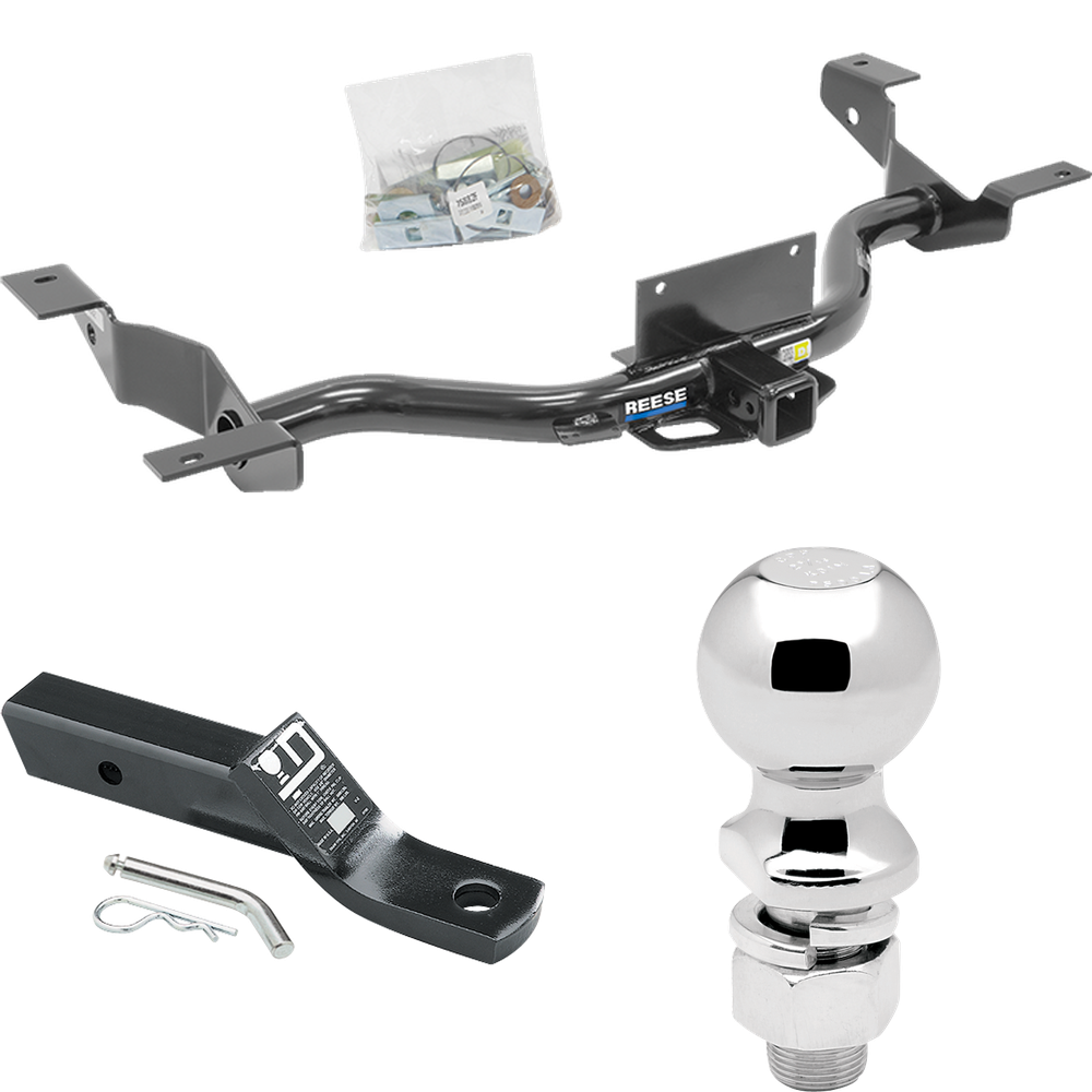 Fits 2014-2023 RAM ProMaster 1500 Trailer Hitch Tow PKG w/ Ball Mount w/ 2" Drop + 2-5/16" Ball (Excludes: w/Extended Body Models) By Reese Towpower