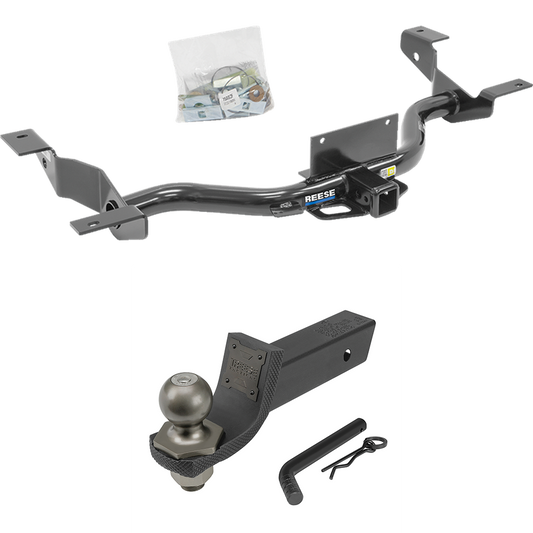 Fits 2014-2023 RAM ProMaster 1500 Trailer Hitch Tow PKG + Interlock Tactical Starter Kit w/ 2" Drop & 2" Ball (Excludes: w/Extended Body Models) By Reese Towpower