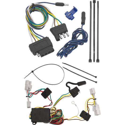 Fits 2001-2003 Toyota Highlander Vehicle End Wiring Harness 5-Way Flat By Tekonsha