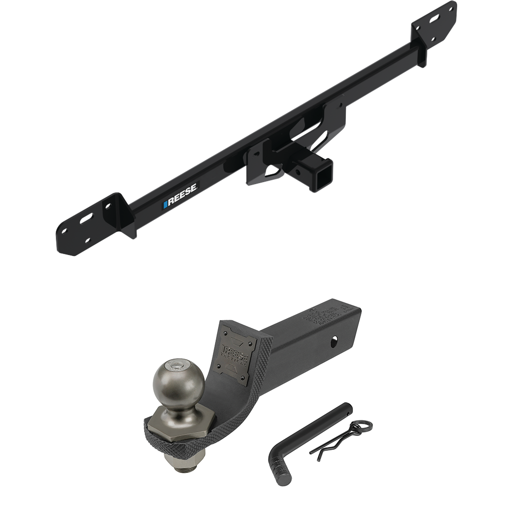 Fits 2014-2023 RAM ProMaster 2500 Trailer Hitch Tow PKG + Interlock Tactical Starter Kit w/ 2" Drop & 2" Ball By Reese Towpower