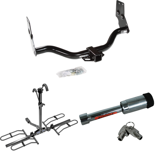 Se adapta al paquete de enganche de remolque Nissan Pathfinder 1996-2004 con portaequipajes estilo plataforma para 2 bicicletas + bloqueo de enganche de Draw-Tite