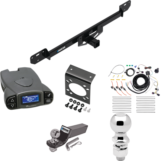 Fits 2014-2023 RAM ProMaster 3500 Trailer Hitch Tow PKG w/ Tekonsha Prodigy P3 Brake Control + 7-Way RV Wiring + 2" & 2-5/16" Ball & Drop Mount By Reese Towpower