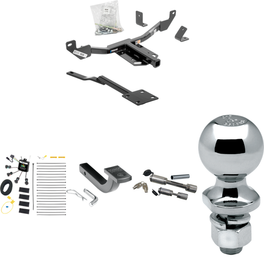 Fits 2016-2016 Chevrolet Malibu Trailer Hitch Tow PKG w/ 4-Flat Zero Contact "No Splice" Wiring Harness + Draw-Bar + 2" Ball + Dual Hitch & Coupler Locks (For Limited, Except LTZ & Canada Models (Old Body Style) Models) By Reese Towpower