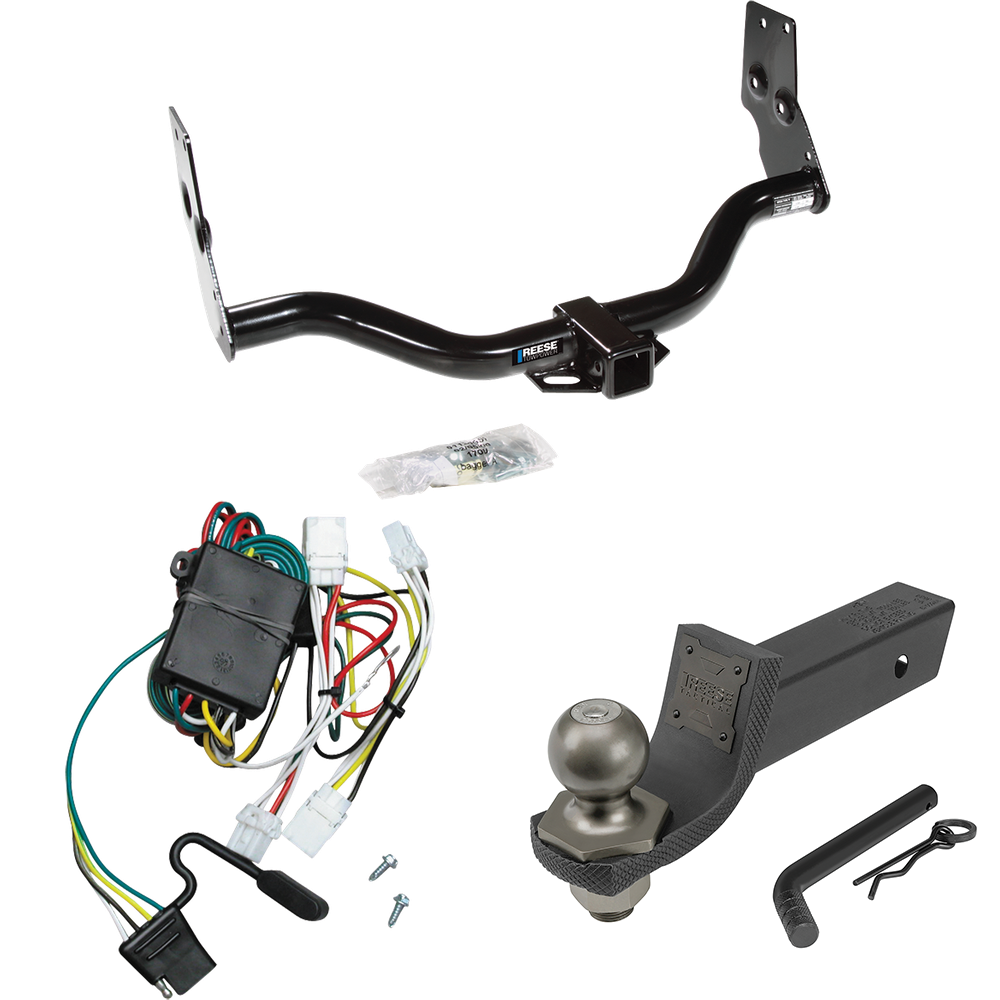 Fits 1997-2003 Infiniti QX4 Trailer Hitch Tow PKG w/ 4-Flat Wiring + Interlock Tactical Starter Kit w/ 2" Drop & 2" Ball By Reese Towpower