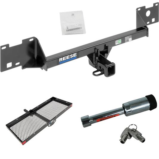 Fits 2015-2023 RAM ProMaster City Trailer Hitch Tow PKG w/ 48" x 20" Cargo Carrier + Hitch Lock By Reese Towpower