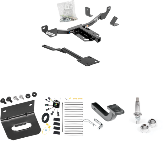 Fits 2016-2016 Chevrolet Malibu Trailer Hitch Tow PKG w/ 4-Flat Zero Contact "No Splice" Wiring Harness + Draw-Bar + Interchangeable 1-7/8" & 2" Balls + Wiring Bracket (For Limited LTZ, Except Canada Models (Old Body Style) Models) By Reese Towpower