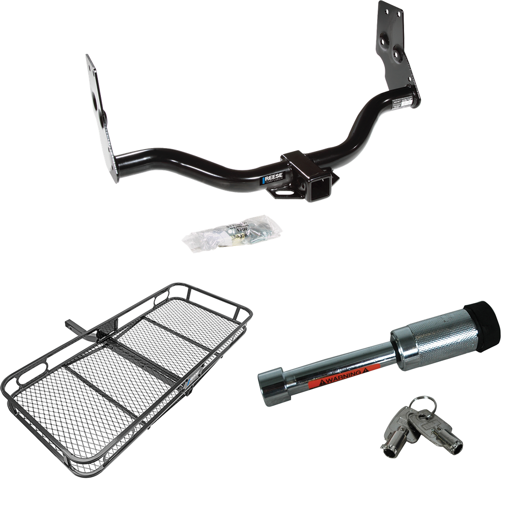 Fits 1997-2003 Infiniti QX4 Trailer Hitch Tow PKG w/ 60" x 24" Cargo Carrier + Hitch Lock By Reese Towpower