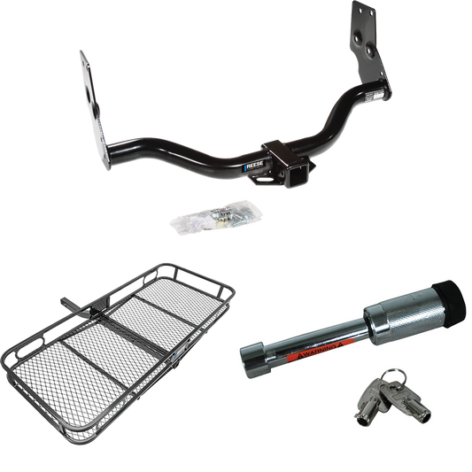 Fits 1997-2003 Infiniti QX4 Trailer Hitch Tow PKG w/ 60" x 24" Cargo Carrier + Hitch Lock By Reese Towpower