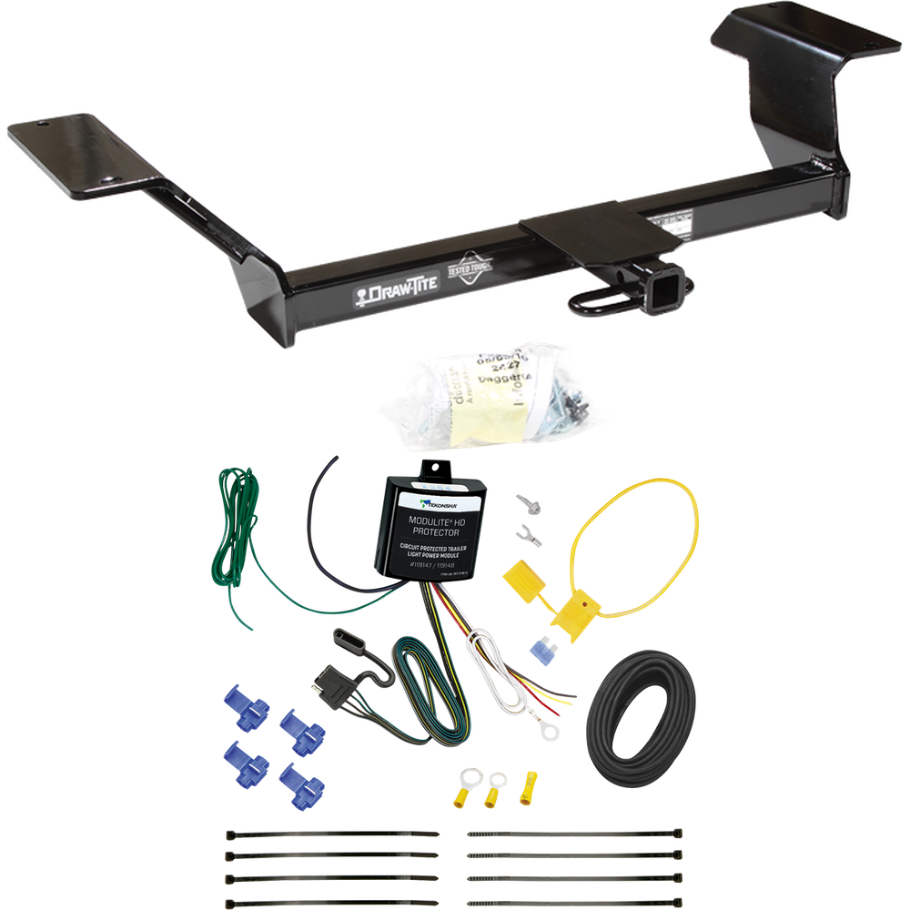 Fits 2000-2005 Pontiac Bonneville Trailer Hitch Tow PKG w/ 4-Flat Wiring Harness By Draw-Tite