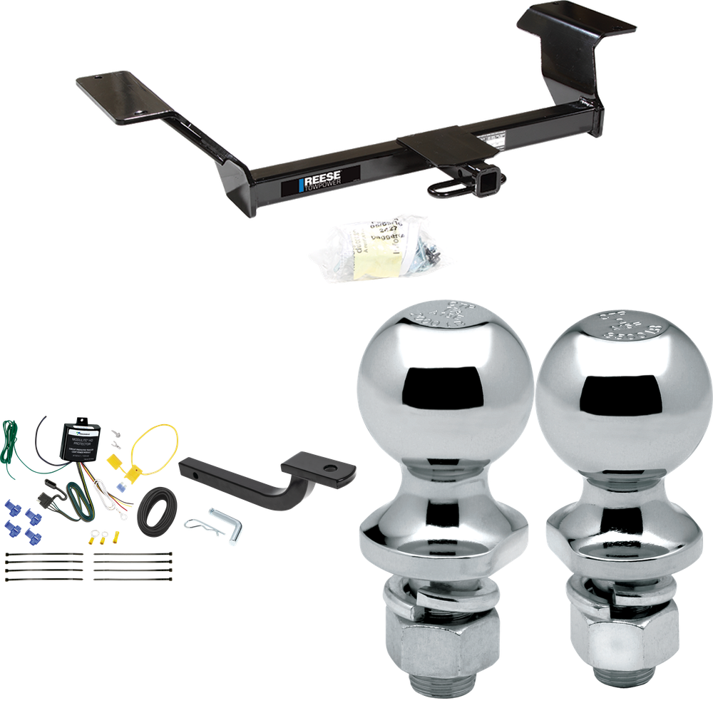 Se adapta al paquete de enganche de remolque Pontiac Bonneville 2000-2005 con arnés de cableado de 4 planos + barra de tracción + bola de 1-7/8" + 2" de Reese Towpower