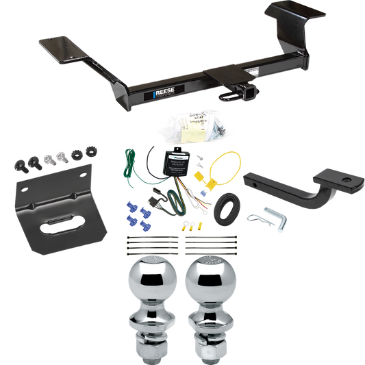 Fits 2000-2005 Buick LeSabre Trailer Hitch Tow PKG w/ 4-Flat Wiring Harness + Draw-Bar + 1-7/8" + 2" Ball + Wiring Bracket By Reese Towpower