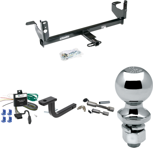 Fits 2007-2009 Saturn Aura Trailer Hitch Tow PKG w/ 4-Flat Wiring Harness + Draw-Bar + 2" Ball + Dual Hitch & Coupler Locks By Draw-Tite