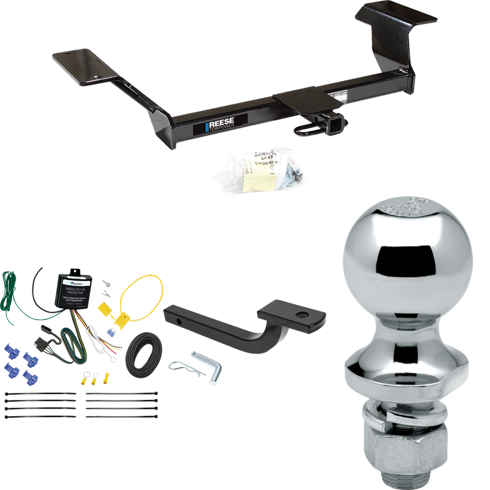 Se adapta al paquete de enganche de remolque Pontiac Bonneville 2000-2005 con arnés de cableado de 4 planos + barra de tracción + bola de 1-7/8" de Reese Towpower