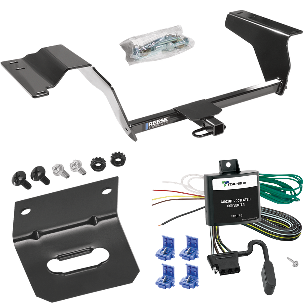 Fits 2005-2007 Saturn Ion 3 Trailer Hitch Tow PKG w/ 4-Flat Wiring Harness + Bracket (For w/2.4 Liter Engine Models) By Reese Towpower