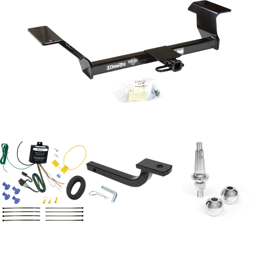 Se adapta al paquete de enganche de remolque Pontiac Bonneville 2000-2005 con arnés de cableado de 4 planos + barra de tracción + bolas intercambiables de 1-7/8" y 2" de Draw-Tite