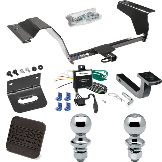 Fits 2005-2007 Saturn Ion 3 Trailer Hitch Tow PKG w/ 4-Flat Wiring Harness + Draw-Bar + 1-7/8" + 2" Ball + Wiring Bracket + Hitch Cover (For w/2.4 Liter Engine Models) By Reese Towpower