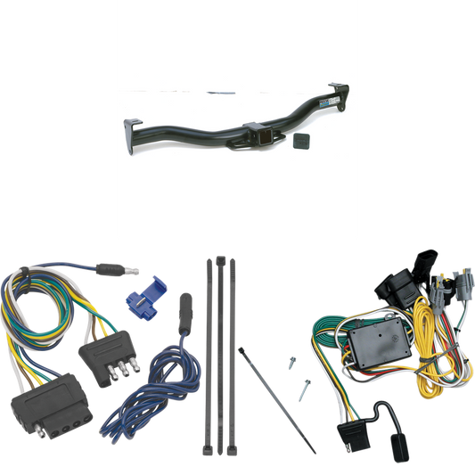 Fits 1992-1994 Ford E-150 Econoline Trailer Hitch Tow PKG w/ 5-Flat Wiring Harness By Reese Towpower