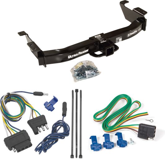 Fits 2003-2007 Ford E-250 Econoline Trailer Hitch Tow PKG w/ 5-Flat Wiring Harness By Draw-Tite