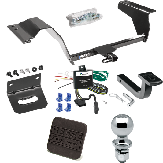 Fits 2005-2007 Saturn Ion 3 Trailer Hitch Tow PKG w/ 4-Flat Wiring Harness + Draw-Bar + 2" Ball + Wiring Bracket + Hitch Cover (For w/2.4 Liter Engine Models) By Reese Towpower