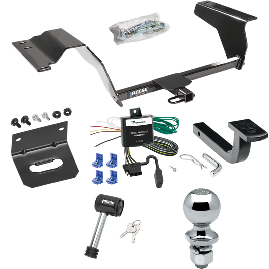 Fits 2005-2007 Saturn Ion 3 Trailer Hitch Tow PKG w/ 4-Flat Wiring Harness + Draw-Bar + 2" Ball + Wiring Bracket + Hitch Lock (For w/2.4 Liter Engine Models) By Reese Towpower