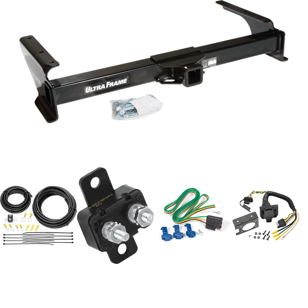 Fits 2003-2007 Ford E-150 Econoline Trailer Hitch Tow PKG w/ 7-Way RV Wiring By Draw-Tite