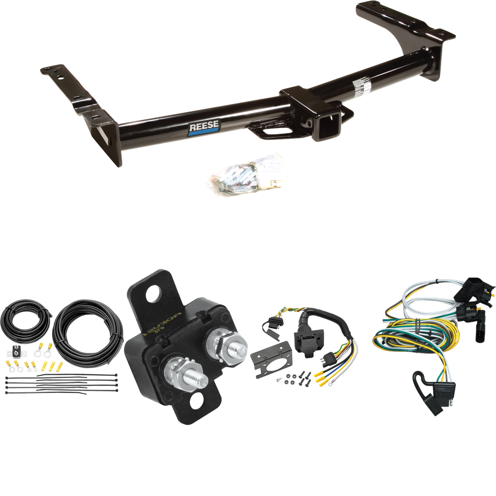 Fits 1995-2002 Ford E-350 Econoline Trailer Hitch Tow PKG w/ 7-Way RV Wiring By Reese Towpower