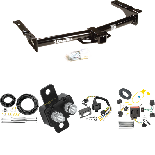 Fits 2008-2014 Ford E-250 Econoline Trailer Hitch Tow PKG w/ 7-Way RV Wiring By Draw-Tite