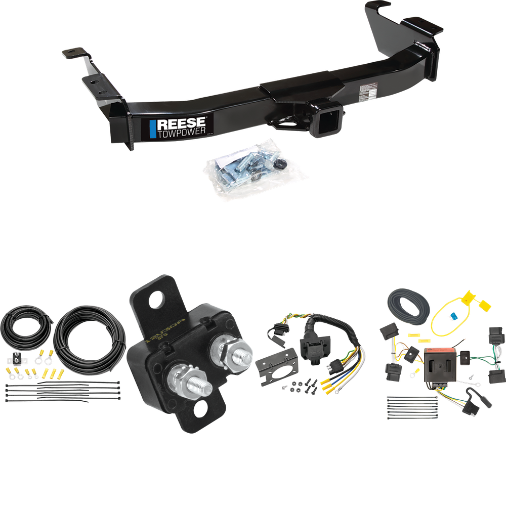 Se adapta al paquete de enganche de remolque Ford E-350 Econoline Super Duty 2008-2014 con cableado RV de 7 vías de Reese Towpower