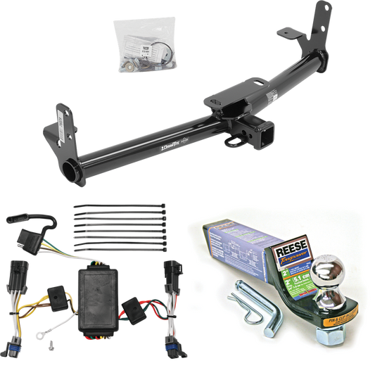 Fits 2002-2007 Saturn Vue Trailer Hitch Tow PKG w/ 4-Flat Wiring + Starter Kit Ball Mount w/ 2" Drop & 1-7/8" Ball (Excludes: Redline Models) By Draw-Tite