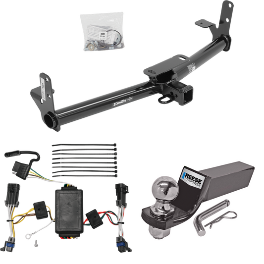 Se adapta al paquete de enganche de remolque Saturn Vue 2002-2007 con cableado plano de 4 + kit de montaje de bola inicial con caída de 2" y bola de 2" (excluye: modelos Redline) de Draw-Tite